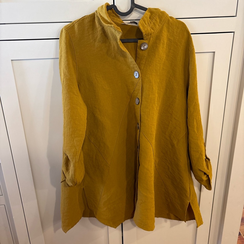 John Mark Mustard Button Down Shirt